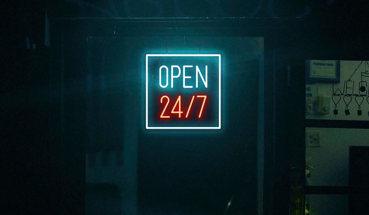 24/7 availability